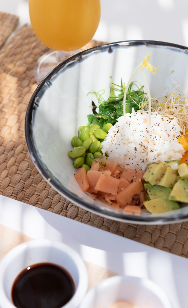 Powe Bowl servido a la hora del almuerzo